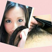 Mayuのアソコの毛１５～２０本と髪の毛１０本★オシッコナプキン