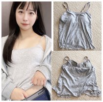 【2日着用】ヨレヨレ×クタクタ♡汗ばみカップ付キャミ