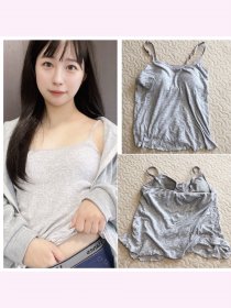 【2日着用】ヨレヨレ×クタクタ♡汗ばみカップ付キャミ
