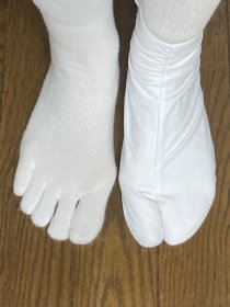 弓道で着用した足袋